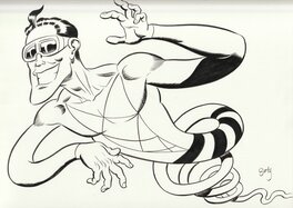 Hilary Barta - Plastic man - Illustration originale