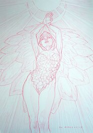 Adriano De Vincentiis - Sorceress - Illustration originale