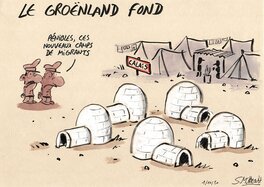 Simon Mitteault - Groenland - Illustration originale