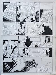 Augustin Popescu - LA ROSE ET LA CROIX   T3 LA LOGE DE VIENNE - Planche originale