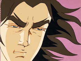 Daisuke Umon alias Prince Duke Fleed (Actarus), cellulo de production (Toei Animation, env. 1975–1977)