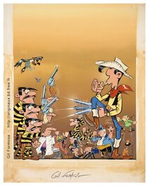 Gil Formosa - Lucky LUKE affiche du film " La Ballade des Dalton" - Illustration originale