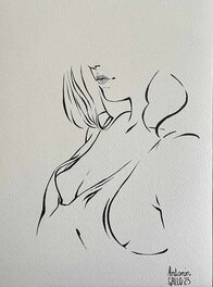 Antonin Gallo - Dessin original, cadeau, pour une campagne Ullule - Original Illustration