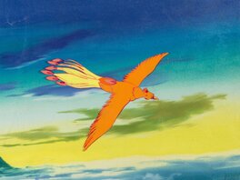 Osamu Tezuka Phoenix Production Cel, Production Background (Tezuka Productions, c. 1980s)