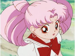 Naoko Takeuchi - Sailor Moon, Chibiusa Tsukino, cellulo de production A1, fond de production originaux (Toei Animation, 1996) - Œuvre originale