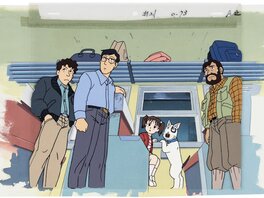Terry Yamamoto - Bow Wow, Heisei Inu Monogatari Bow Episode 21 cellulo  et fond panoramique de production originaux  (Nippon Animation, 1994) - Original art