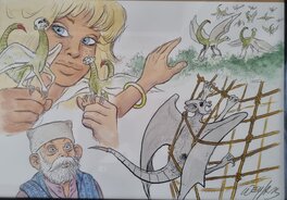 Michel Weyland - Dessin de Michel Weyland - Planche originale