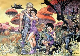 Kas - Hans, Orchide et Mahonia - Original Illustration