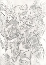 Alexander Lozano - Valkyrie - Illustration originale
