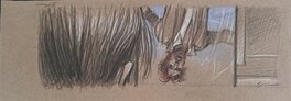 Enki Bilal - Enki BILAL COUP DE SANG CASE COULEUR - Illustration originale