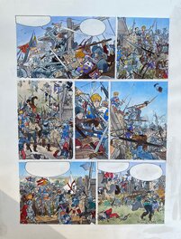 Olivier Pâques - Olivier Pâques, planche originale N°58, "Le Diffamé". - Planche originale