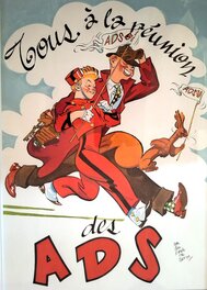 Al Severin - Alec Severin - Hommage Spirou - Illustration originale