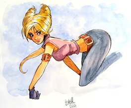 Femme se rapprochant