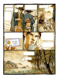 Olivier Berlion - Le Kid de l'Oklahoma page originale 10 - Planche originale