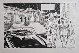 Gil Formosa - Blake et Mortimer illustration pour Le Soir - Original Illustration