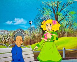 Yumiko Igarachi - Candy, Candy et directrice d'hôpital, cellulos et fond de production originaux (Toei Animation, c. 1976-79) - Original art