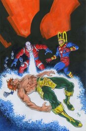 Rodel Noora - Cover Reptile #1 (Organic Comix). Tirage limité à 25 exemplaires, inédit - Original Cover