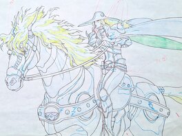 Vampire Hunter D Bloodlust, D à cheval, doga A2 (Madhouse, 2000)