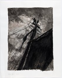 Christophe Chabouté - Moby Dick, variant cover - Original Cover