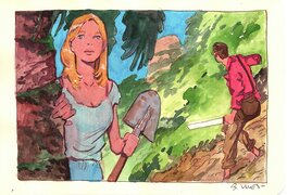 Bastien Vivès - Bastien Vives - Lune de miel  - Le secret de Coatlicue - 21 - Original Illustration