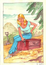 Bastien Vivès - Bastien Vives - Lune de miel  - Le secret de Coatlicue - 5 - Illustration originale