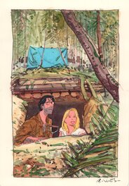Bastien Vivès - Bastien Vives - Lune de miel  - Le secret de Coatlicue - 9 - Original Illustration