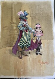Jean-Baptiste Andréae - La cuisine des orgres - Chat - Planche originale