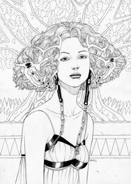 Marc Bati - Illustration originale pour une estampe pigmentaire - Original Illustration