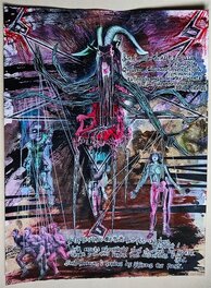 Gama Benzeno - Charles Baudelaire - "AU LECTEUR" planche 2/5 - Illustration originale