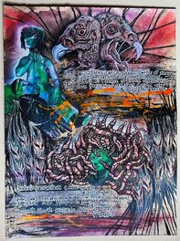 Gama Benzeno - Charles Baudelaire - "AU LECTEUR" planche 3/5 - Illustration originale