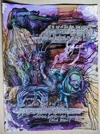 Gama Benzeno - Charles Baudelaire - "AU LECTEUR" planche 5/5 - Illustration originale