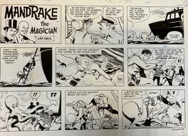 Fred Fredericks - Mandrake The Magician - Sunday Strip du 27 décembre 1970 - Planche originale