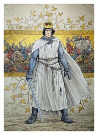 Milan Jovanovic - La Couronne de France Philippe Auguste - illustration H - Illustration originale