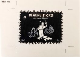 Émile Bravo - Beaune 1er Cru - Illustration originale