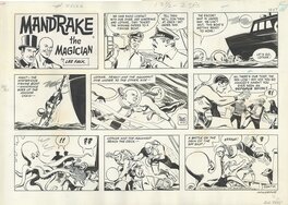 Fred Fredericks - Mandrake The Magician - Sunday Strip du 27 décembre 1970 - Planche originale