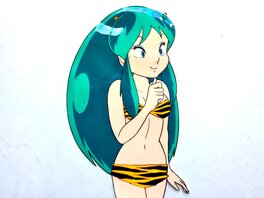 Rumiko Takahashi - Lamu (Urusei yatsura), Lamu, double cellulo de production (Studios Pierrot et Deen, 1981-1986) - Original art