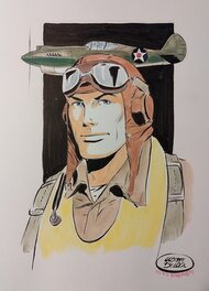 Giuseppe De Luca - Buck Danny couleur - Planche originale