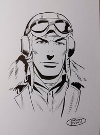 Giuseppe De Luca - Buck Danny noir & blanc - Planche originale