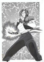 Yuji Hosoi - King of Fighters '95 | Neo-Geo | Cover #2 | Kyo Kusanagi | Fatal Fury & S.N.K. - Illustration originale