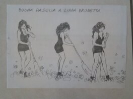 Milo Manara - Pin up / milo manara - Illustration originale