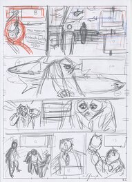 Juanjo Guarnido - Blacksad - Etude de planche - Œuvre originale