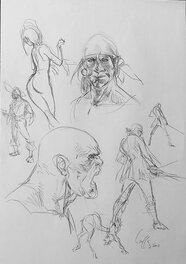Long John Silver - Croquis de personnages