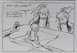 Edwin Wouters - Jommeke en de Miekes - Planche originale