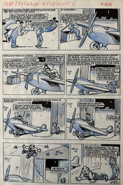 Lacroix, Bibi Fricotin aviateur, planche n°6, 1950.