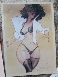 Aquarelle pin up / yannick corboz