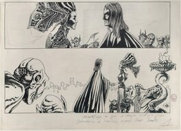 Philippe Druillet - La saga d'Elric le Nécromancien - demi planche originale inédite - Comic Strip