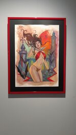 Vampirella dans un cadre rouge Vampirella dans un cadre rouge