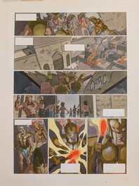 Mise en couleur - La guerre des dieux - planche 35