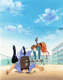 City Hunter, Nicky Larson cellulo, master background de production (Sunrise, 1987-1990)