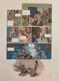 Dina Kathelyn - La guerre des dieux - planche 37 - Mise en couleur